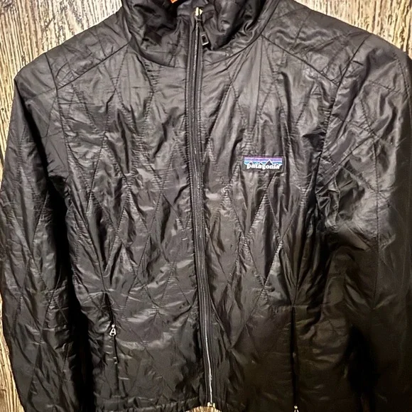 Patagonia Black Quilted Jacket women’s small - Picture 3 of 8